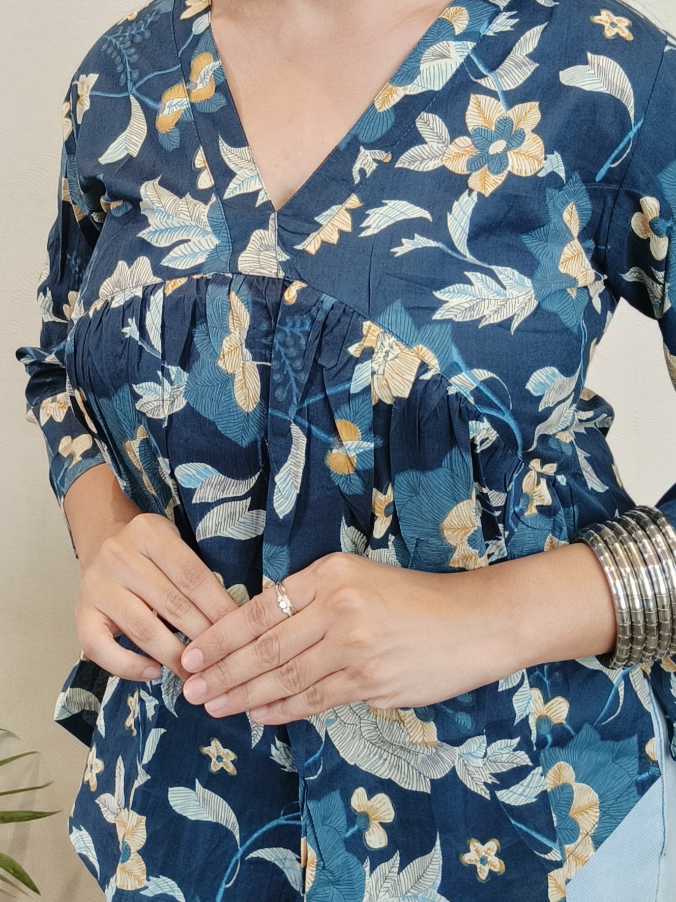 Blue petal paradise Alia Top