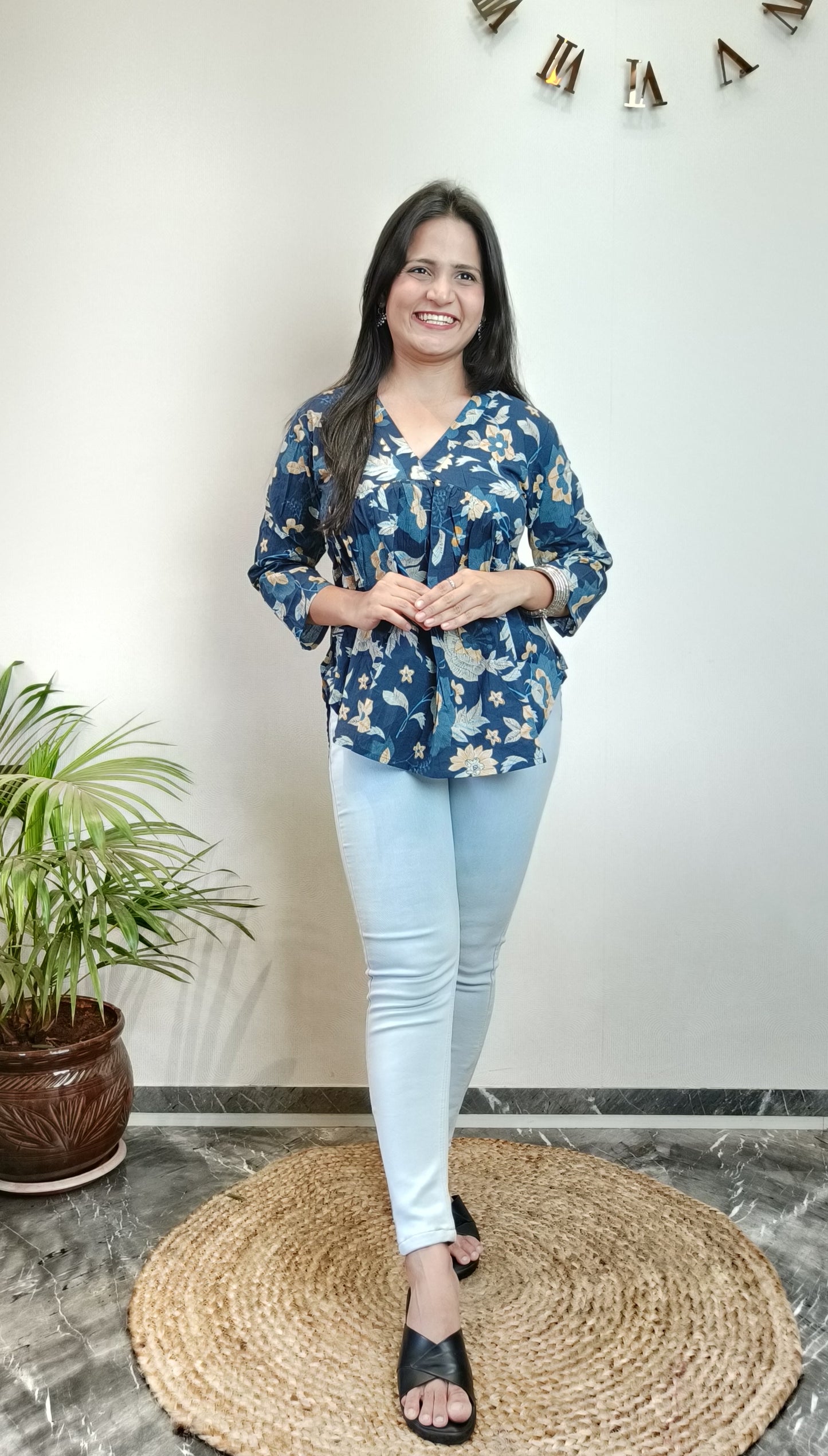 Blue petal paradise Alia Top