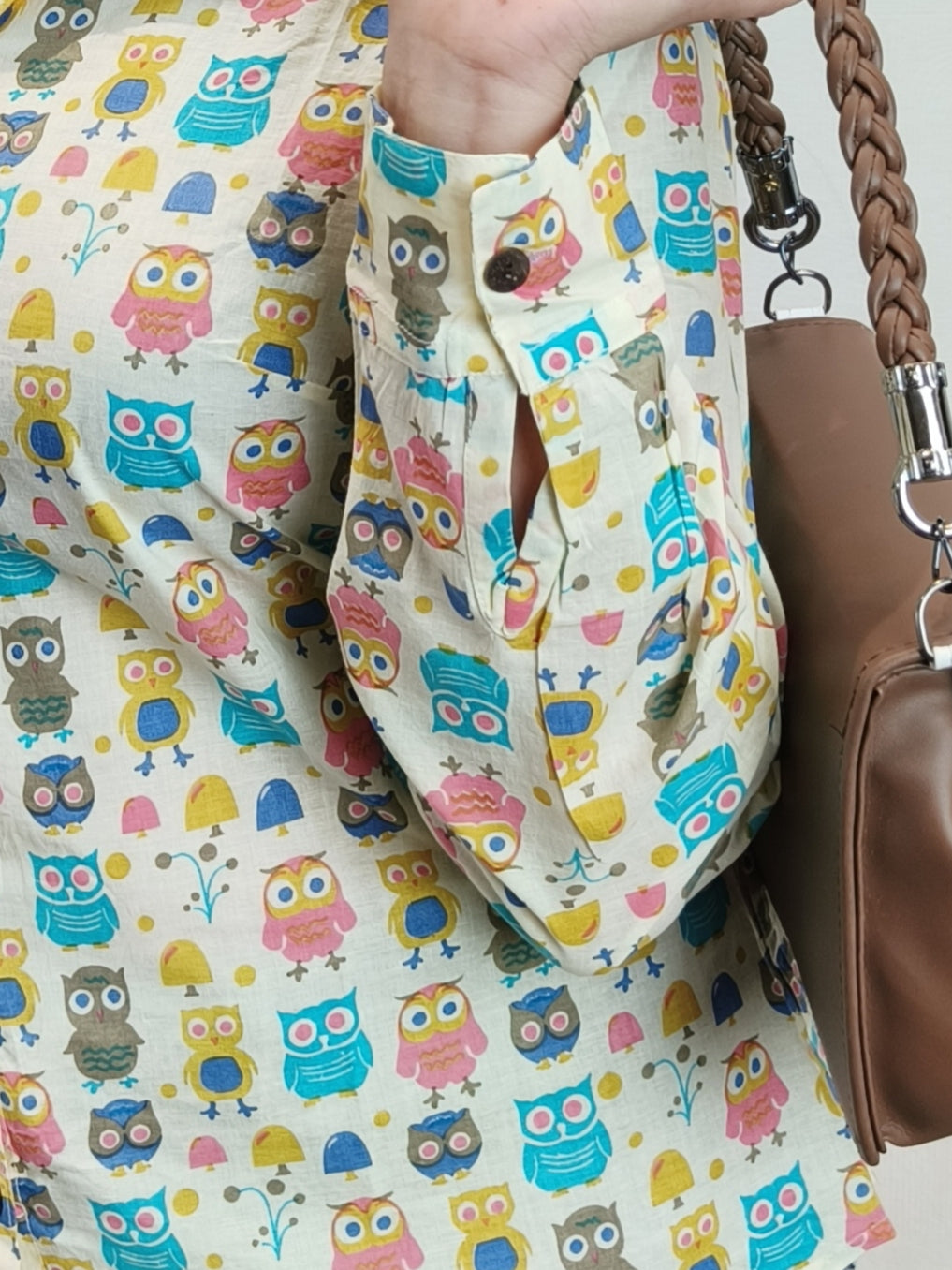 Cute Owl Print Shirt