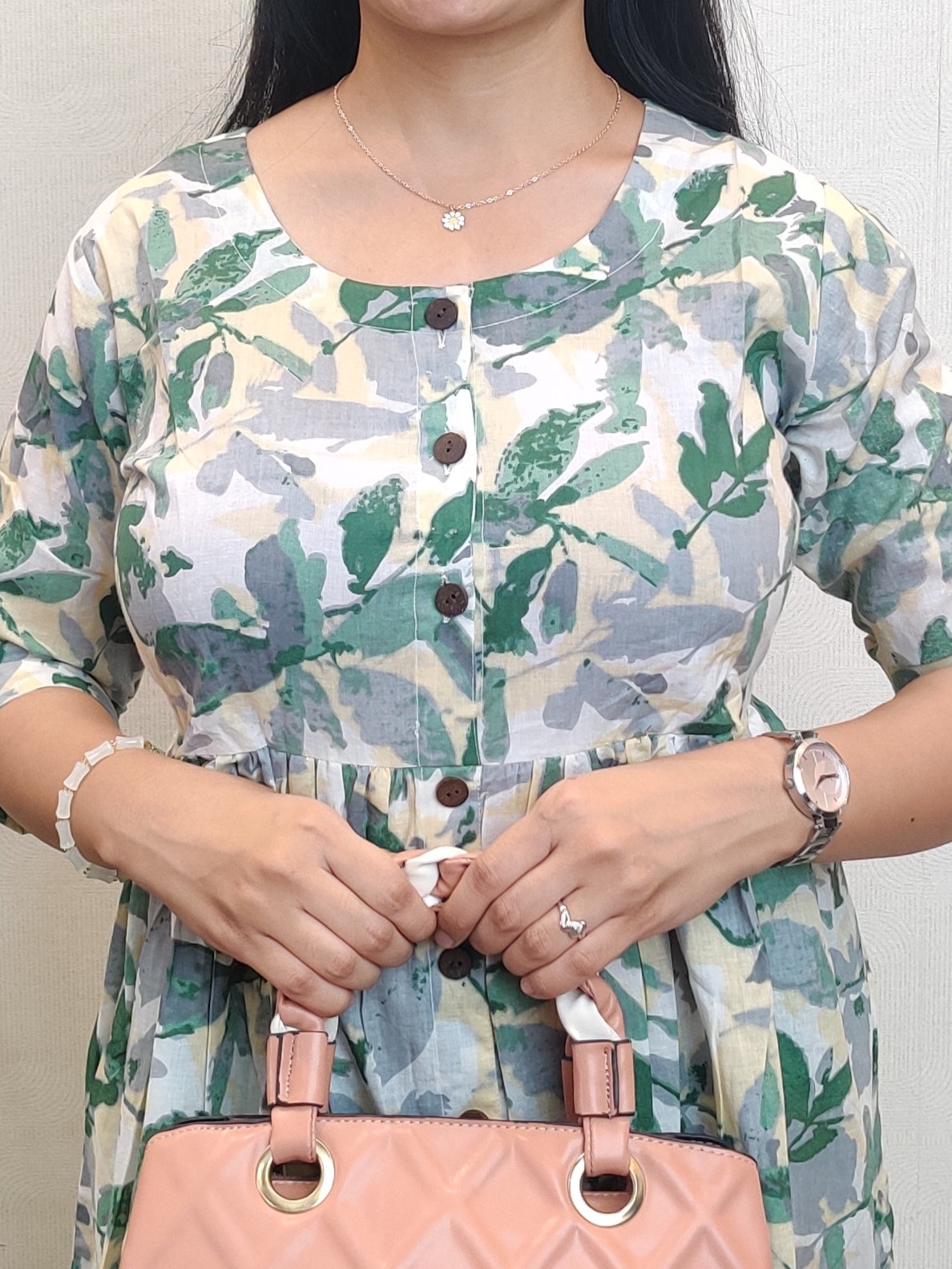 "Mehek" Floral Printed Pure Cotton Dress