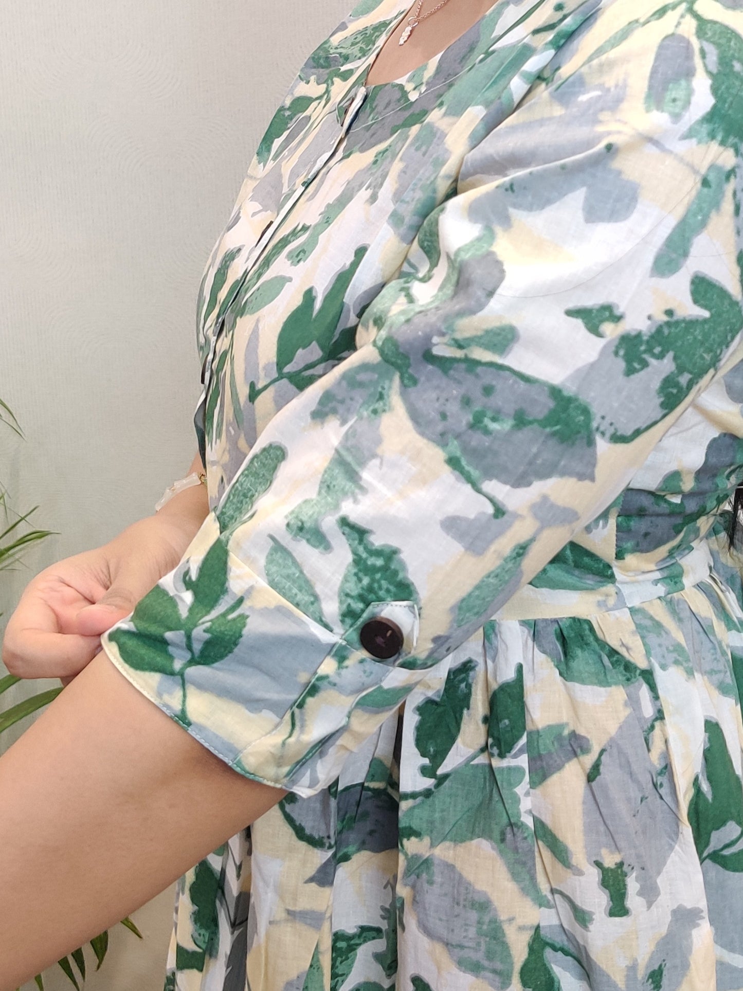"Mehek" Floral Printed Pure Cotton Dress