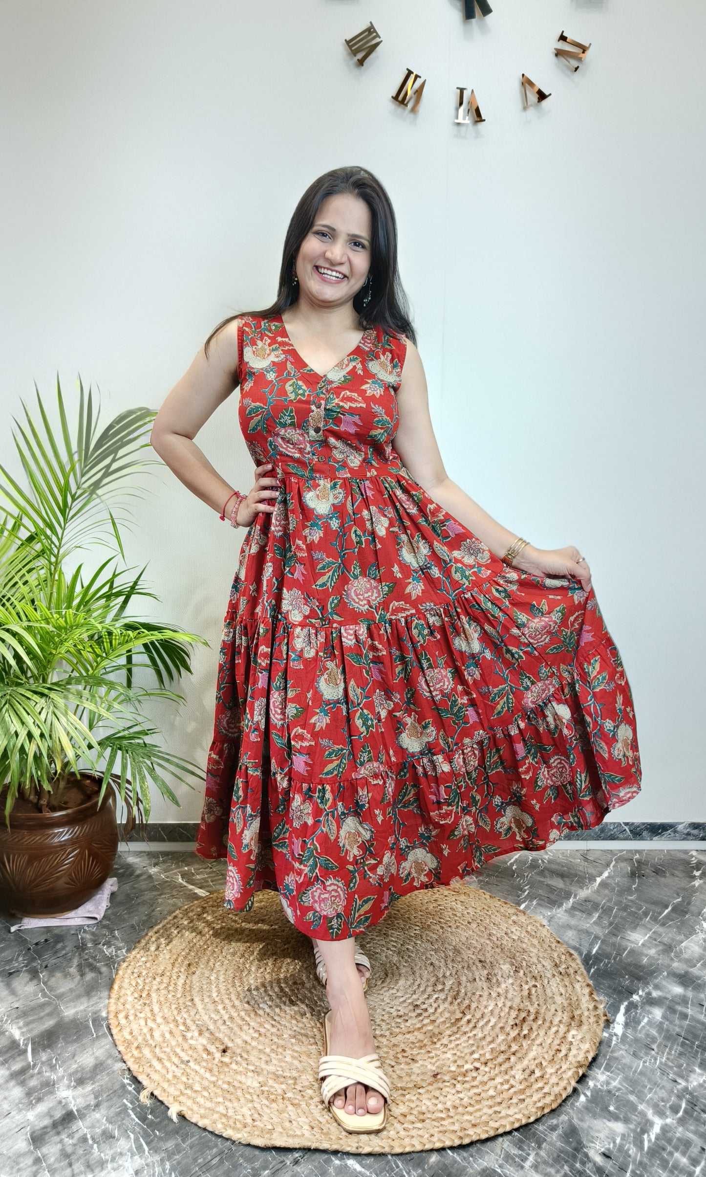 "Pehel" Floral Summer Pure Cotton Dress