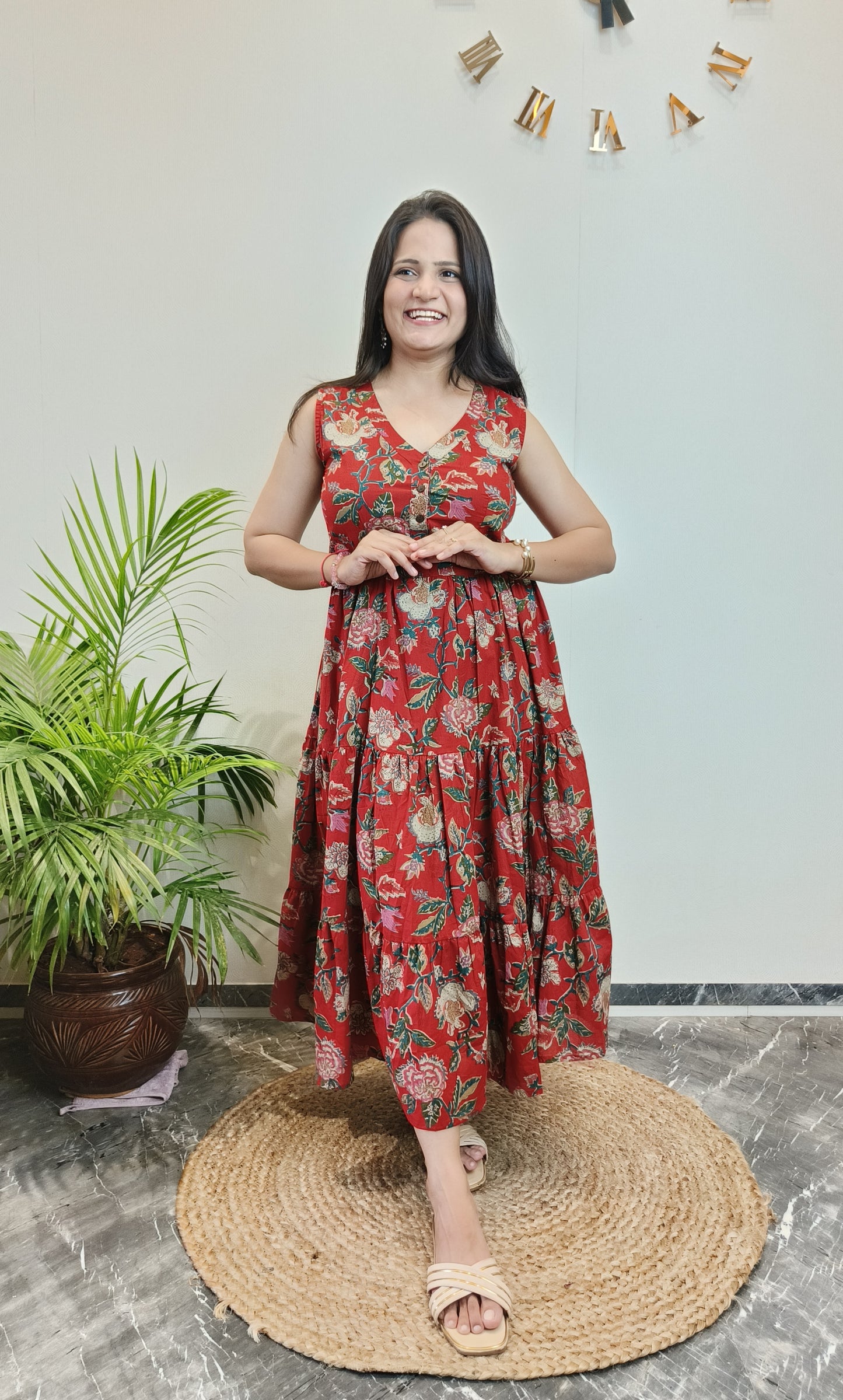 "Pehel" Floral Summer Pure Cotton Dress
