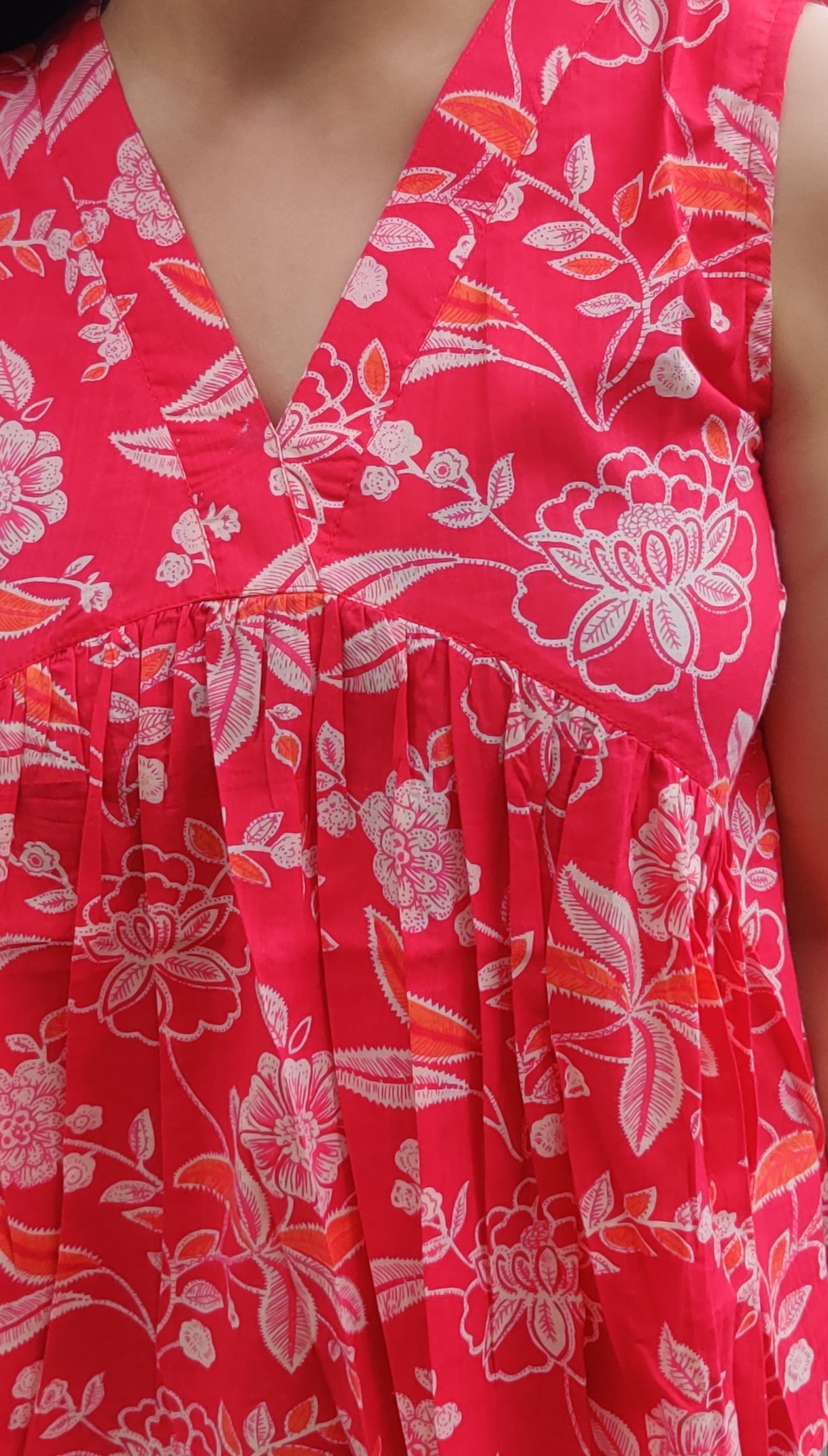 Rose Pink Floral Alia Top