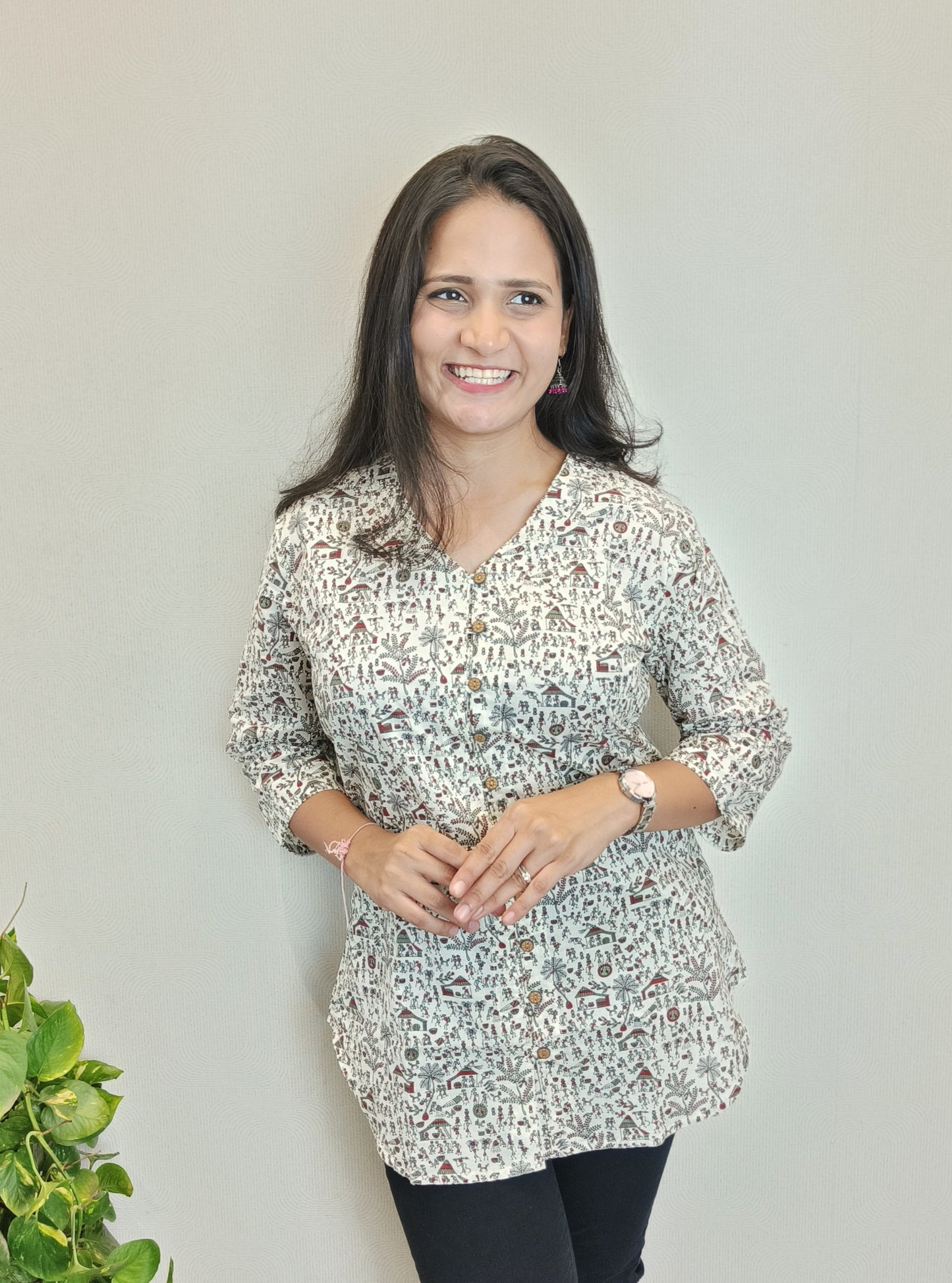 Warli Art Printed Shirt