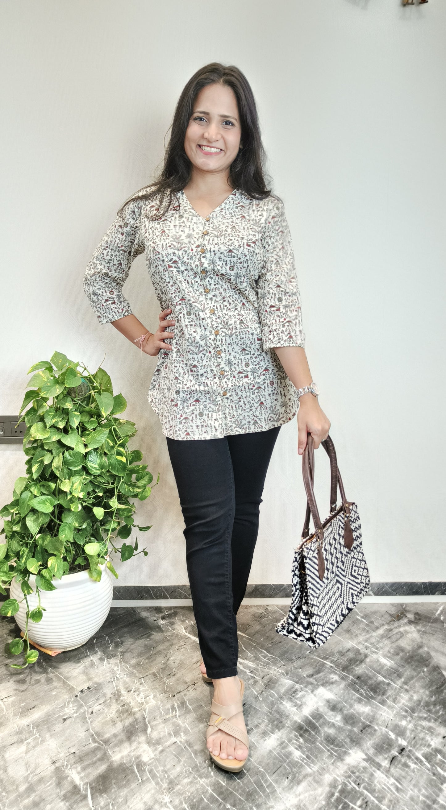 Warli Art Printed Shirt