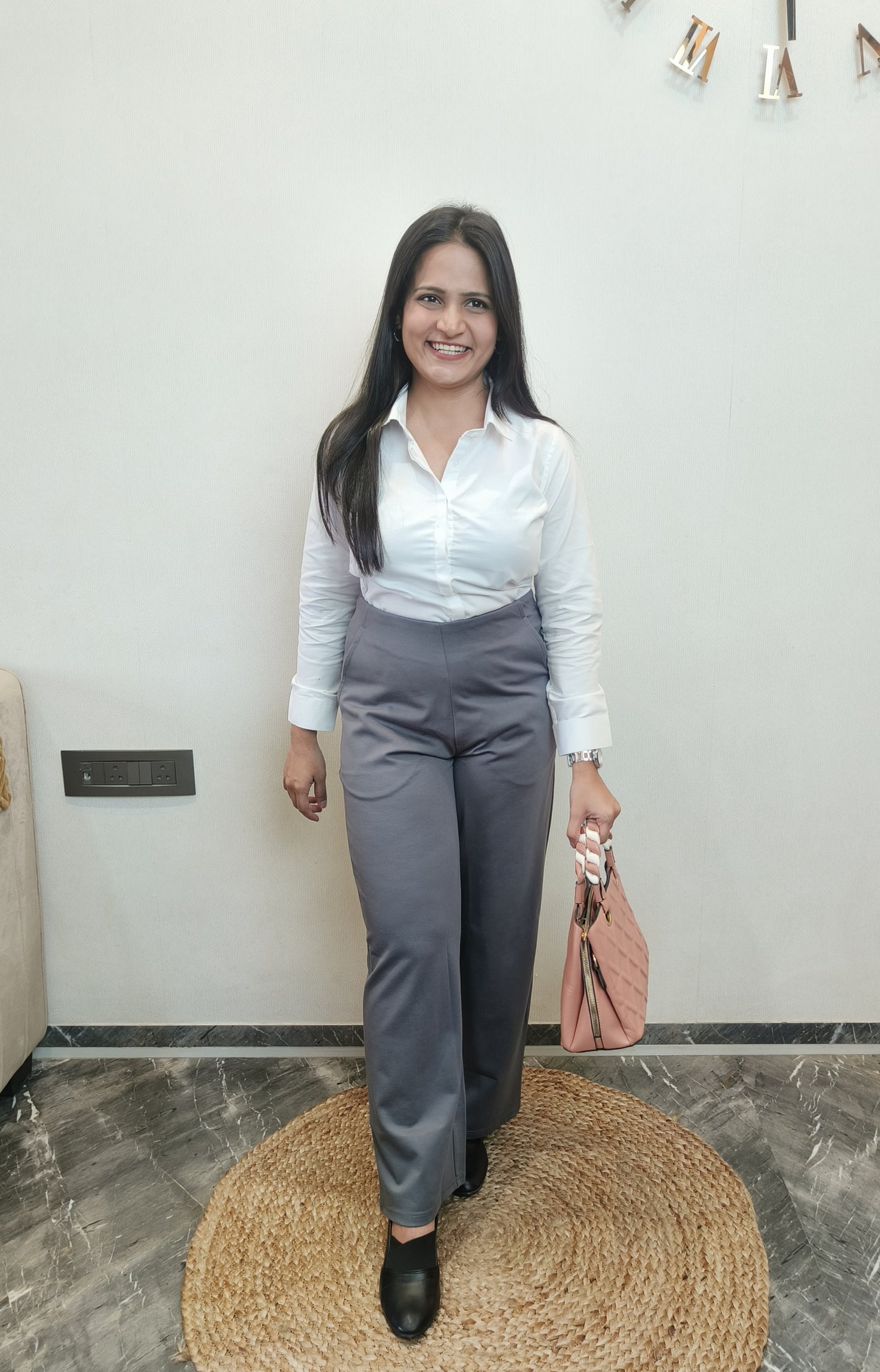 Women's White Oxford Cotton Formal Shirt