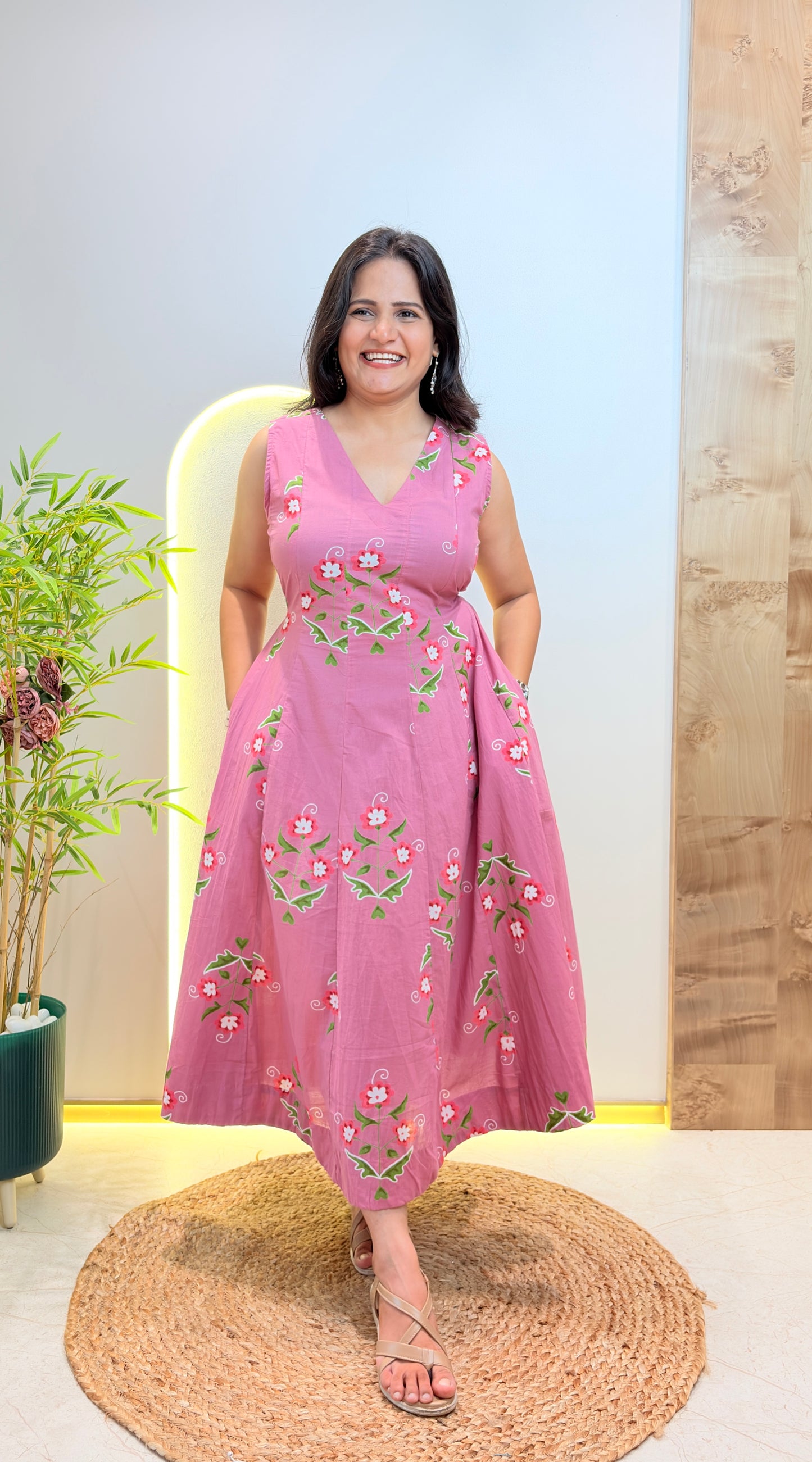 "Aashi" Floral Pure Cotton Dress