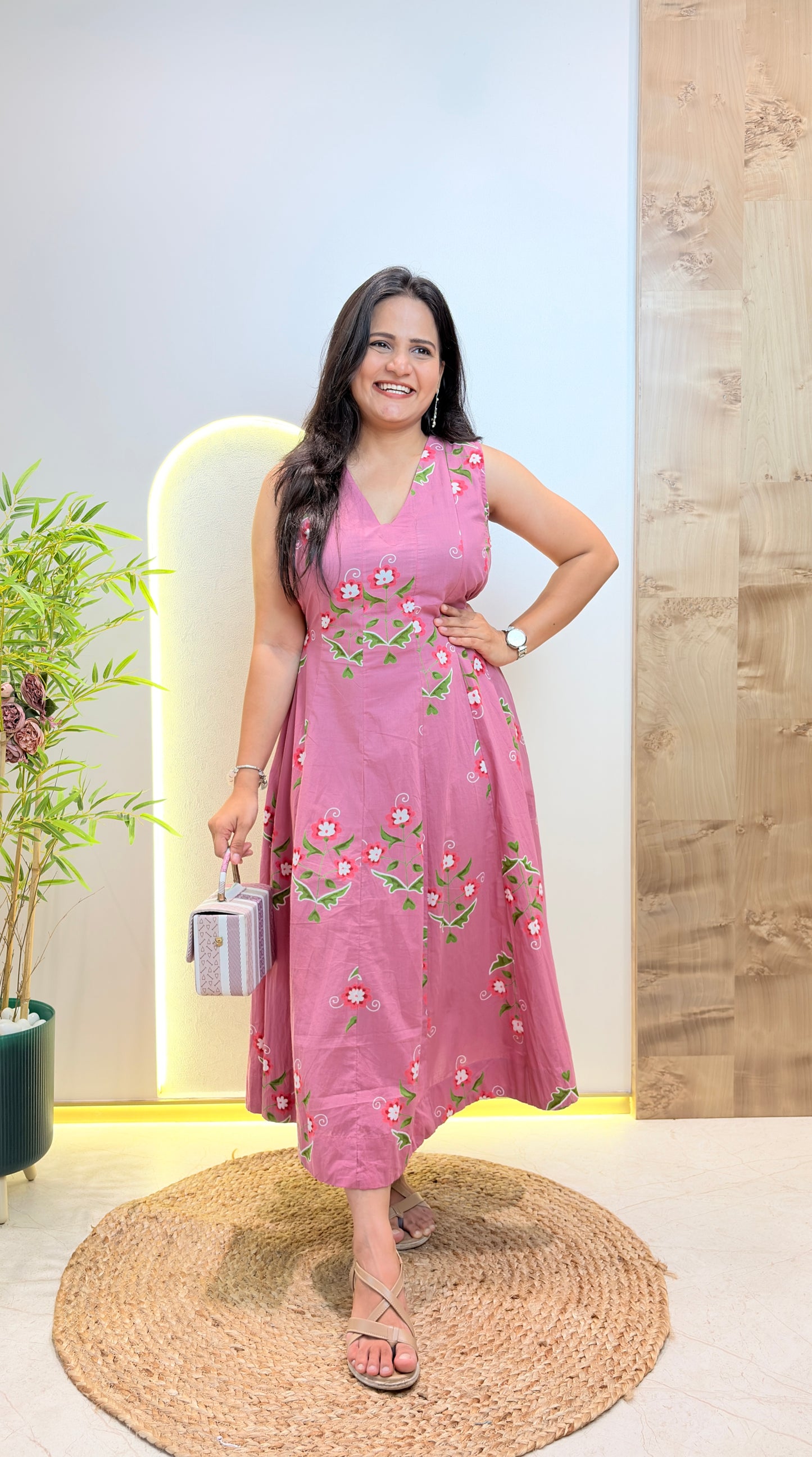 "Aashi" Floral Pure Cotton Dress