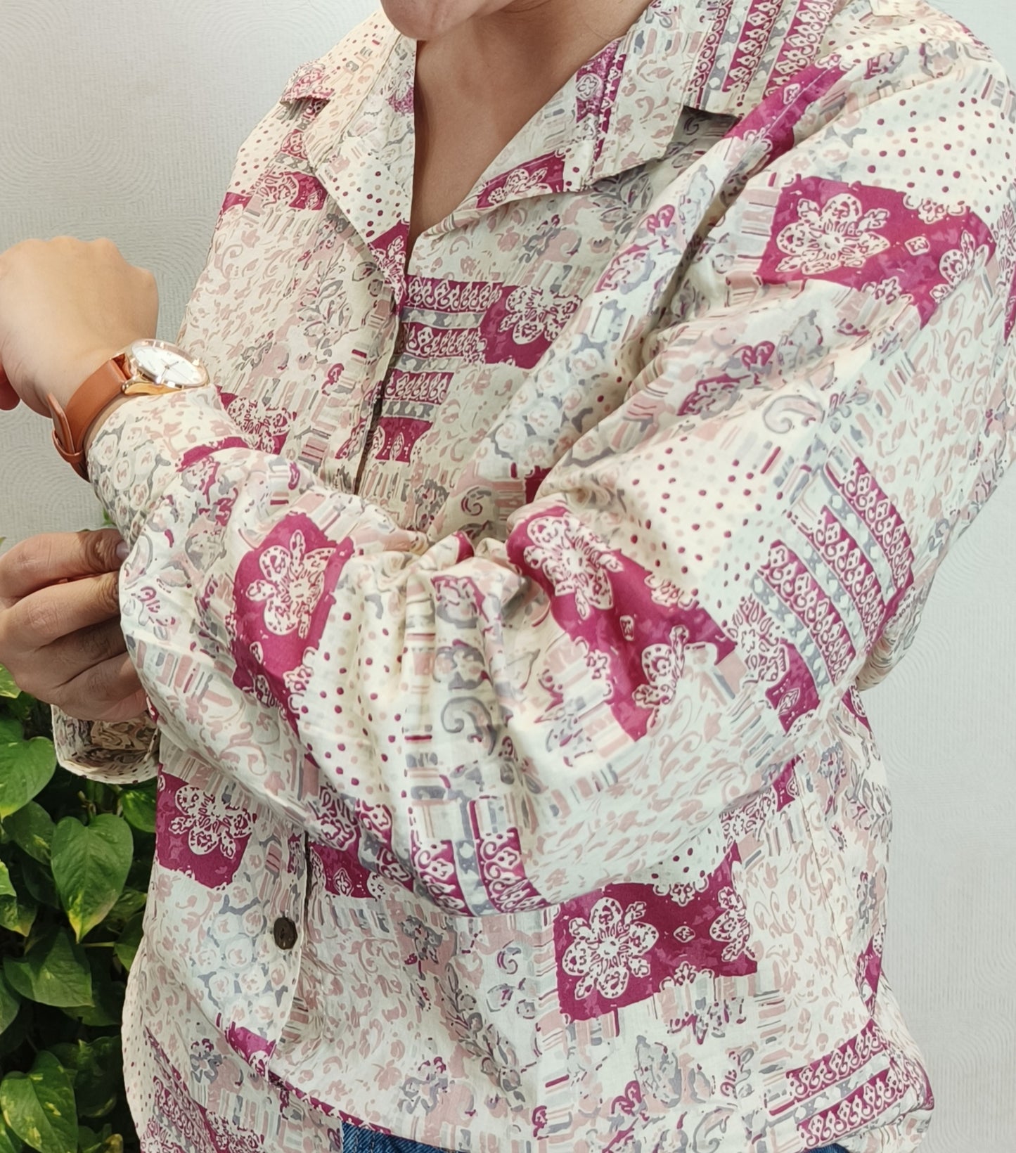 Ethnic Motifs Printed Cotton Shirt