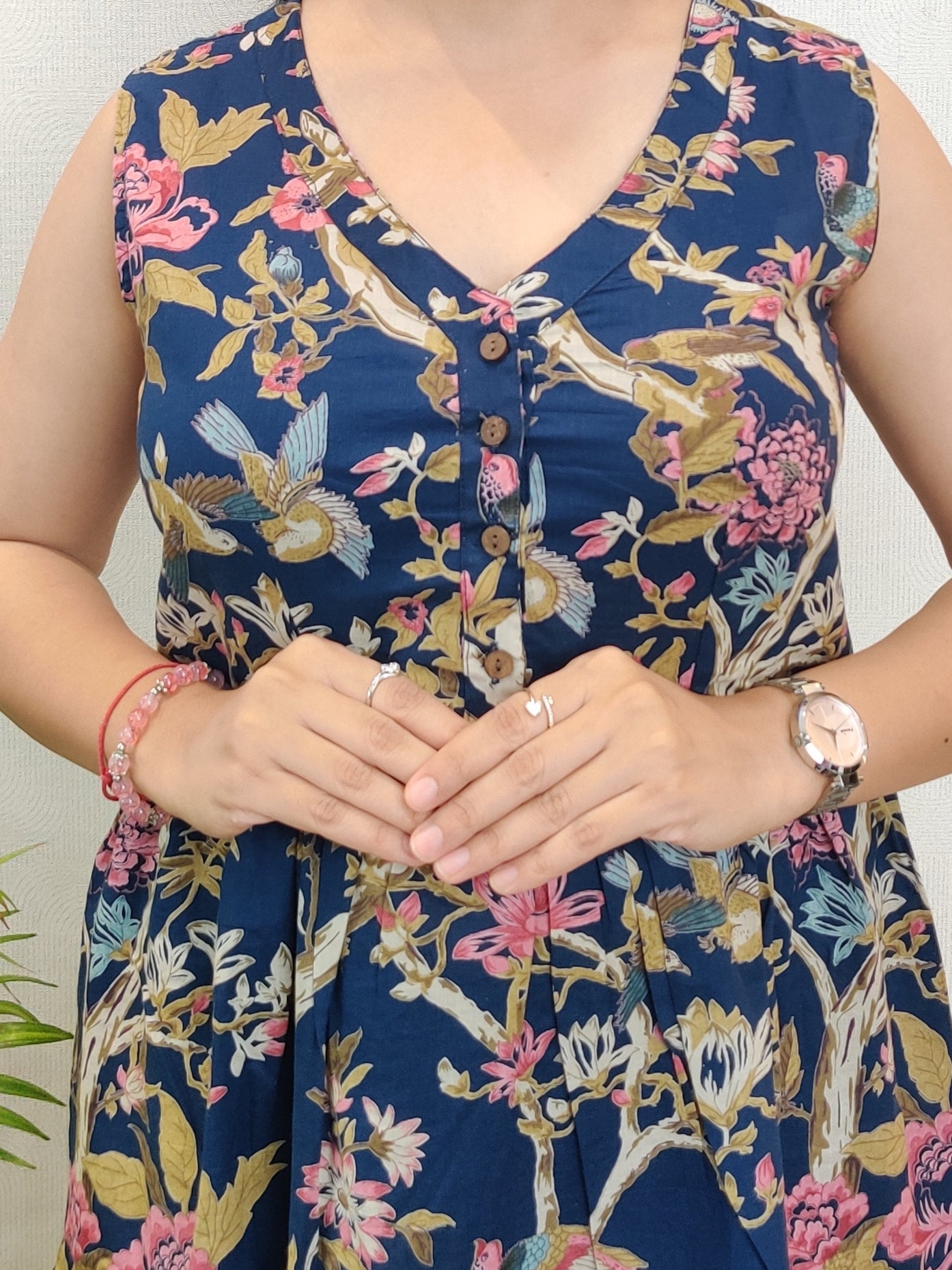 "Ira" Cute Floral Pure Cotton Dress