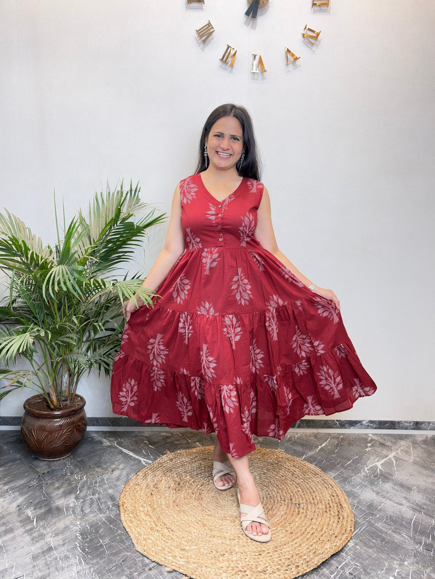 "Jheel" Pure Cotton Summer Dress