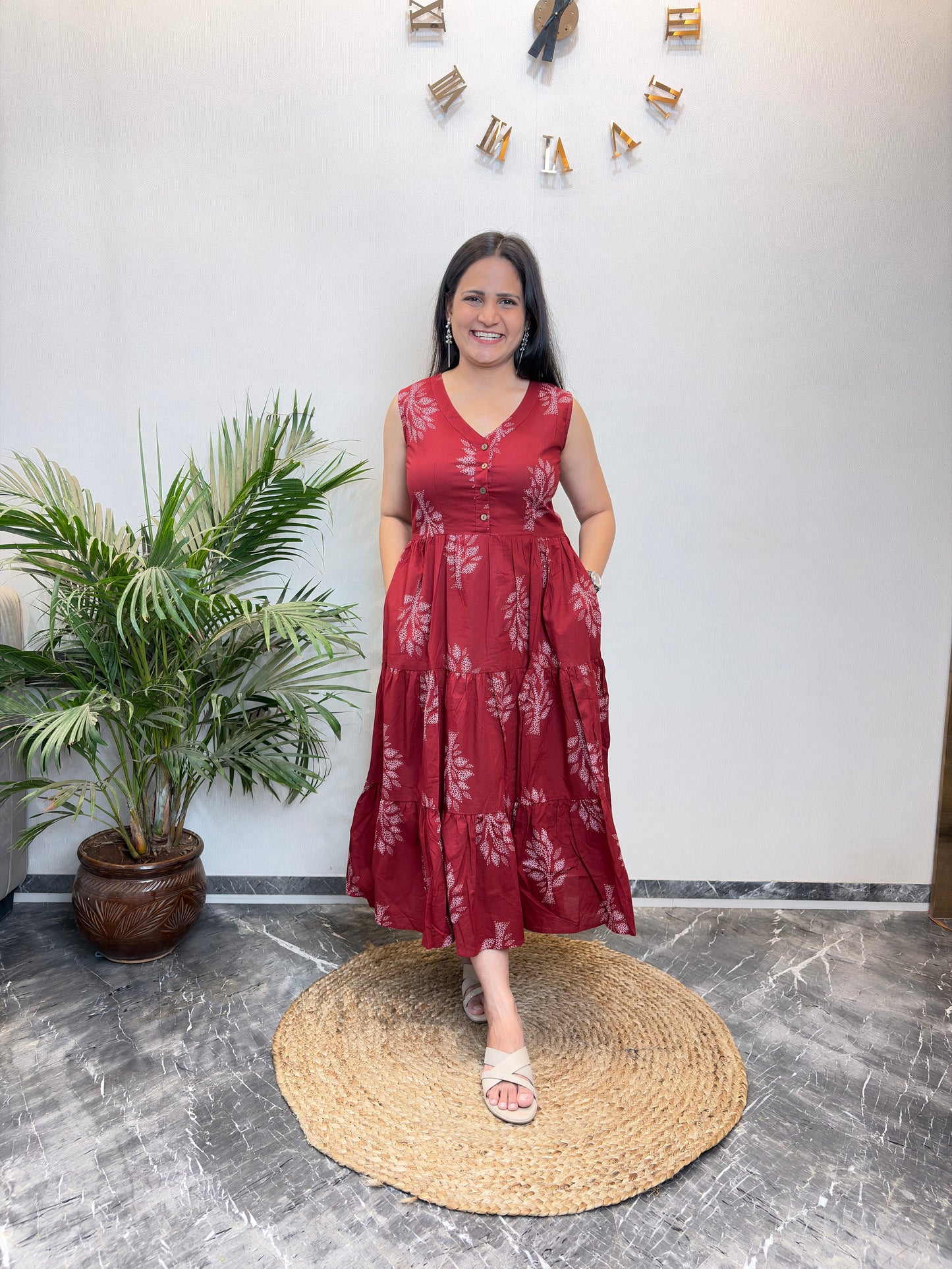 "Jheel" Pure Cotton Summer Dress