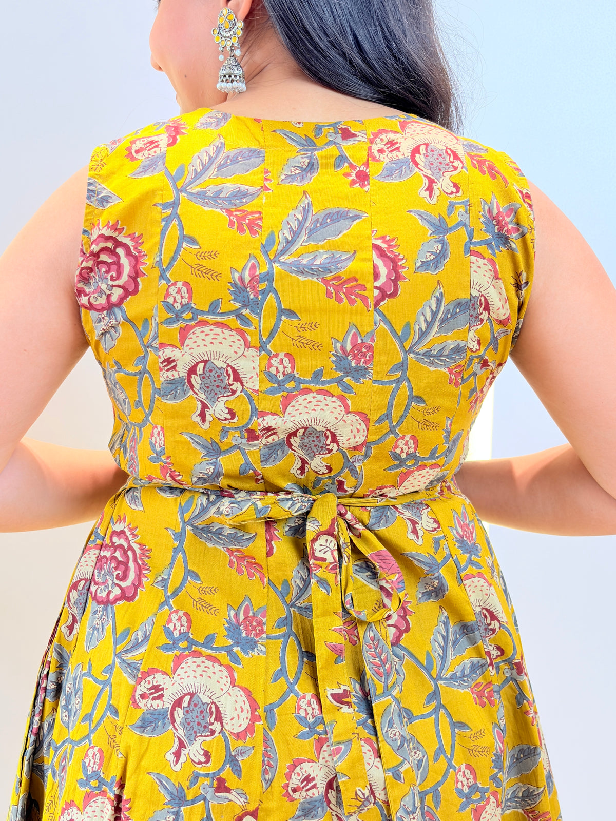 "Maahi" Floral Pure Cotton Dress