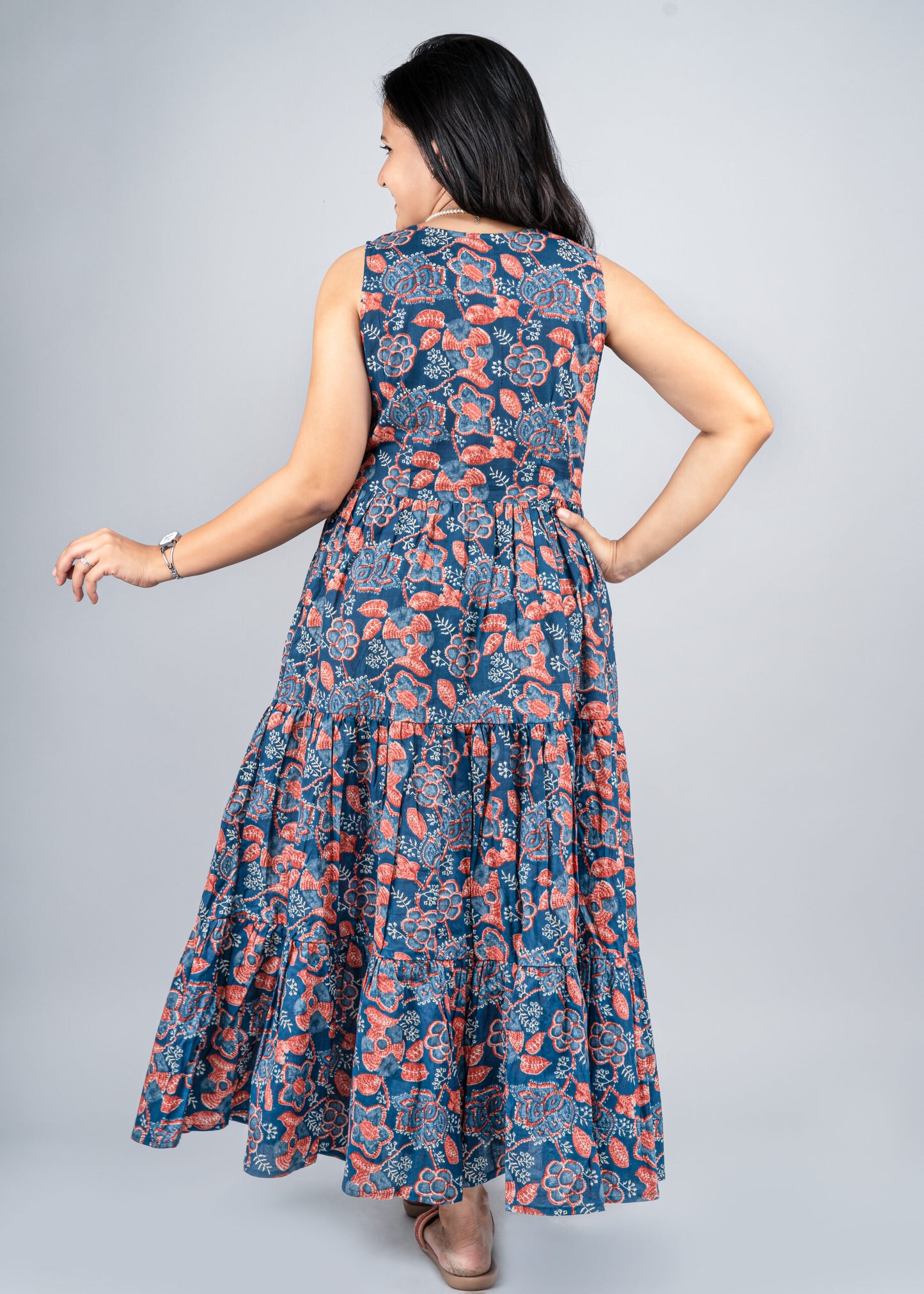 "Dahlia" Floral Summer Pure Cotton Dress