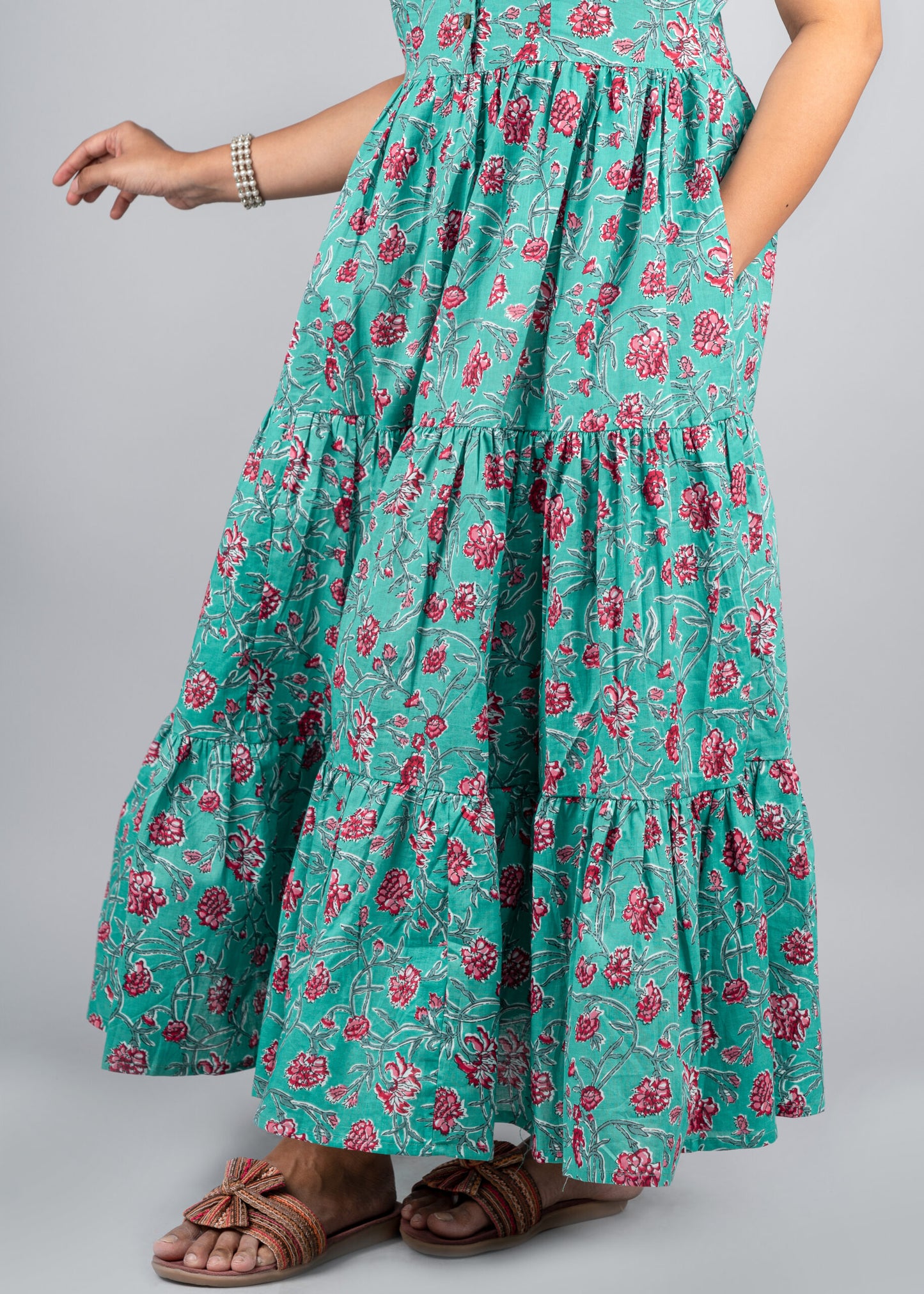 "Aviva" Floral Summer Pure Cotton Dress