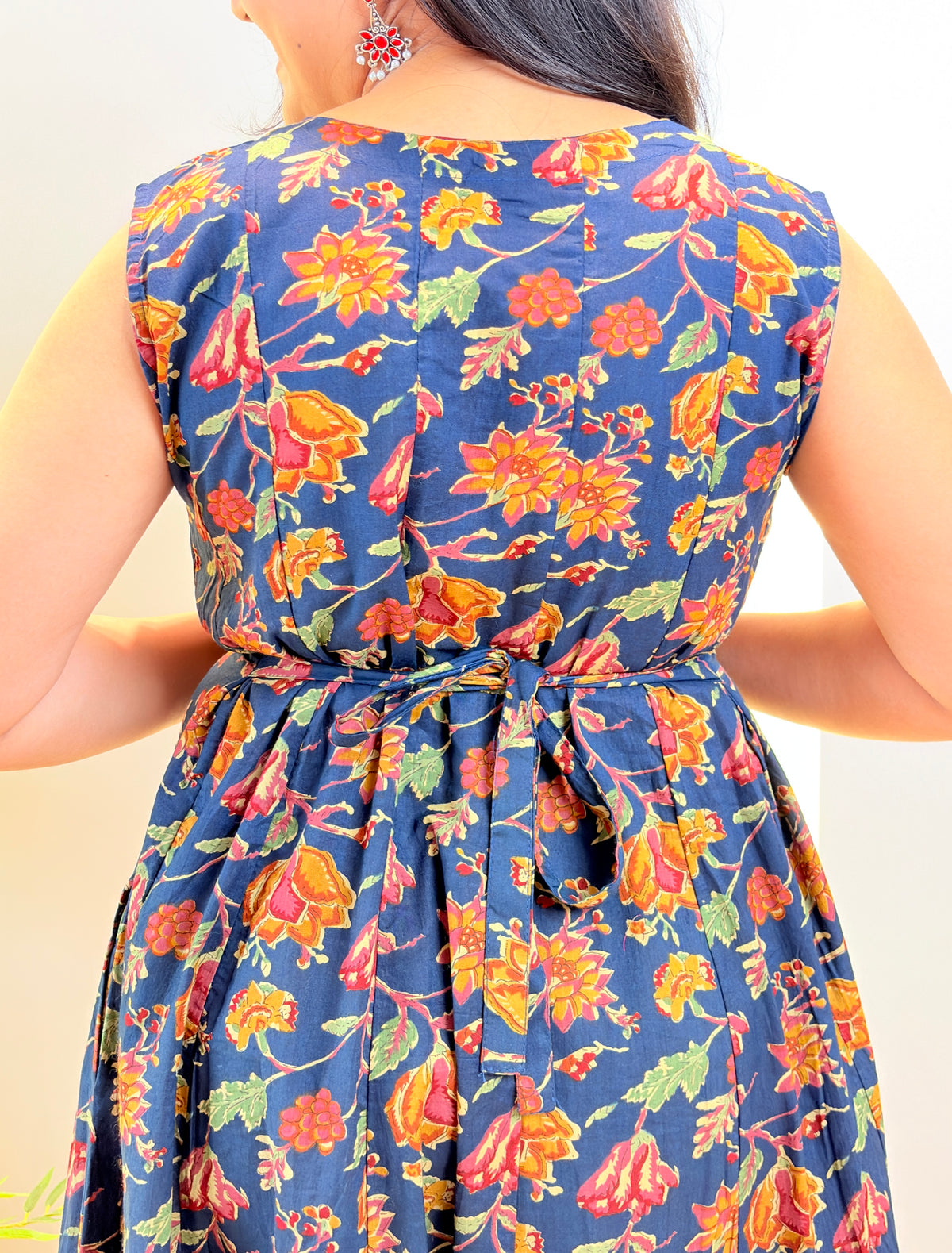 "Nivara" Floral Pure Cotton Dress
