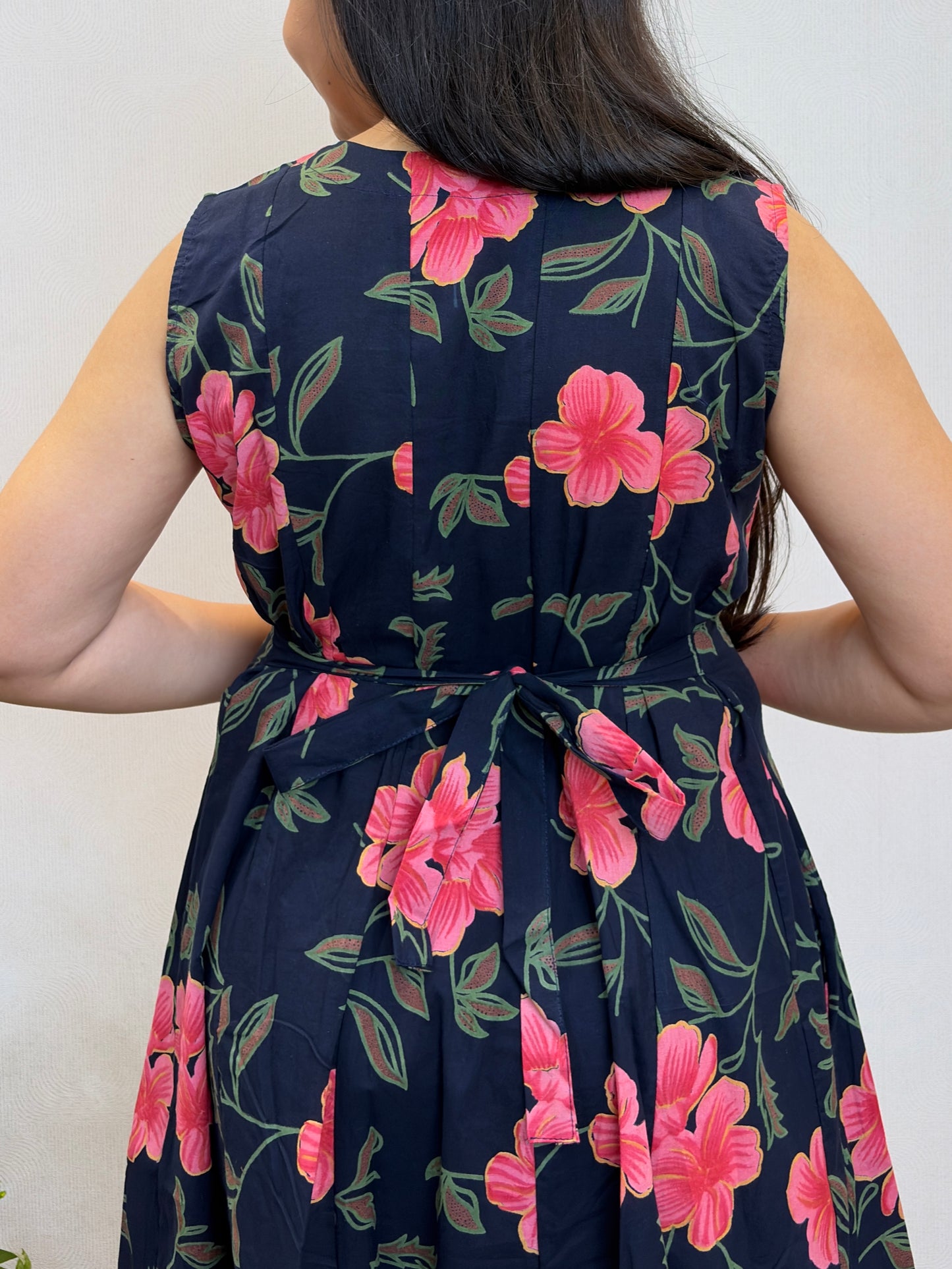 "Rimi" Floral Pure Cotton Summer Dress