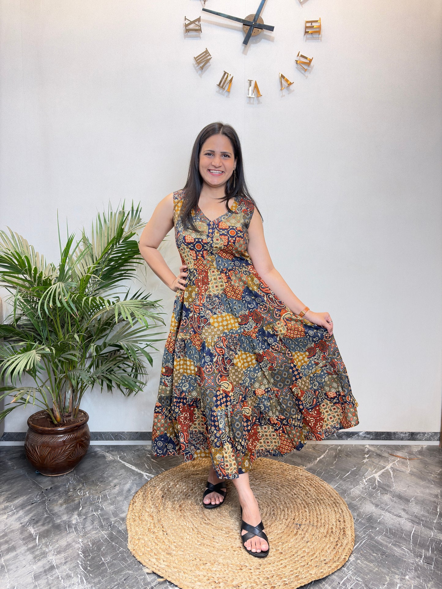 "Sahiba" Pure Cotton Summer Dress