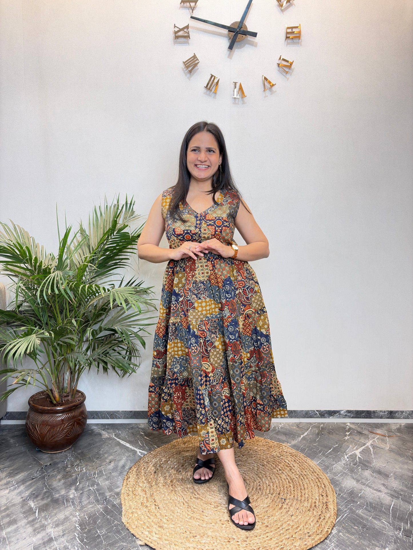 "Sahiba" Pure Cotton Summer Dress