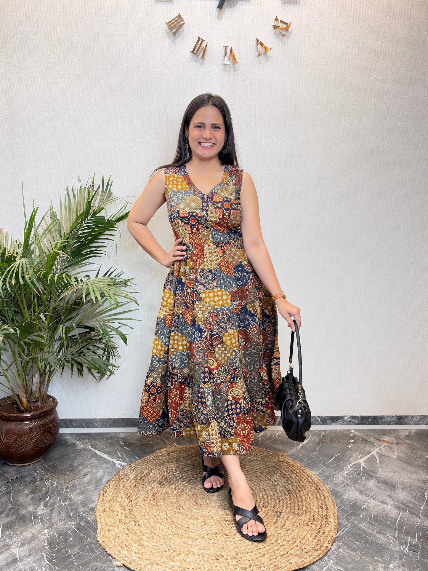 "Sahiba" Pure Cotton Summer Dress