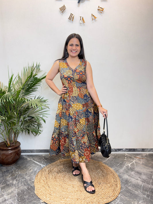 "Sahiba" Pure Cotton Summer Dress