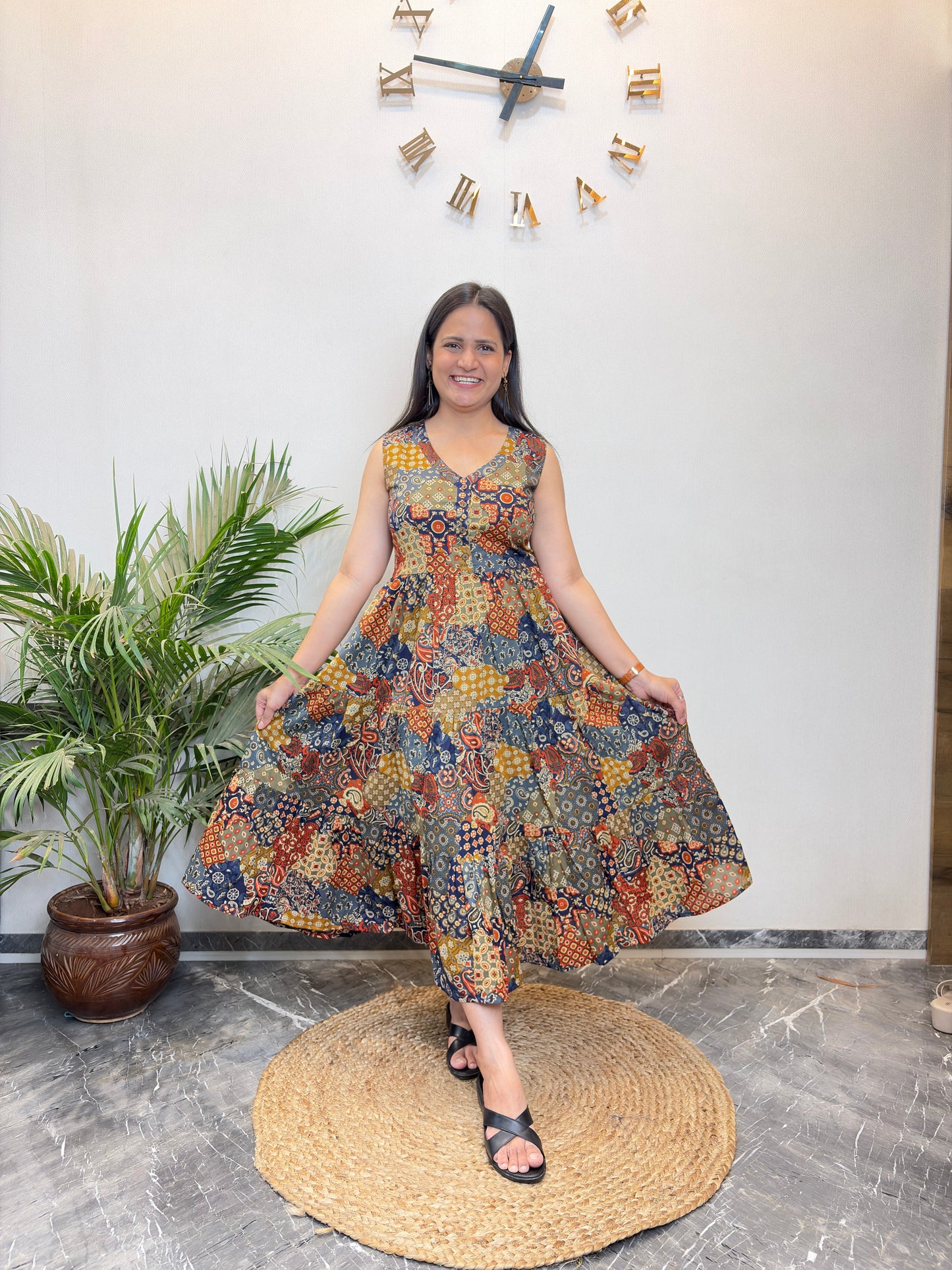 "Sahiba" Pure Cotton Summer Dress